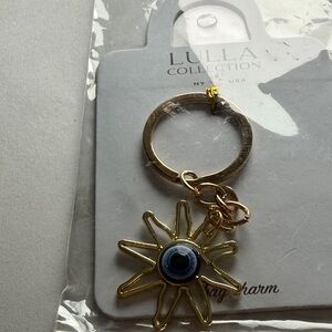 Lulla Collection Gold Tone Sun Keychain
